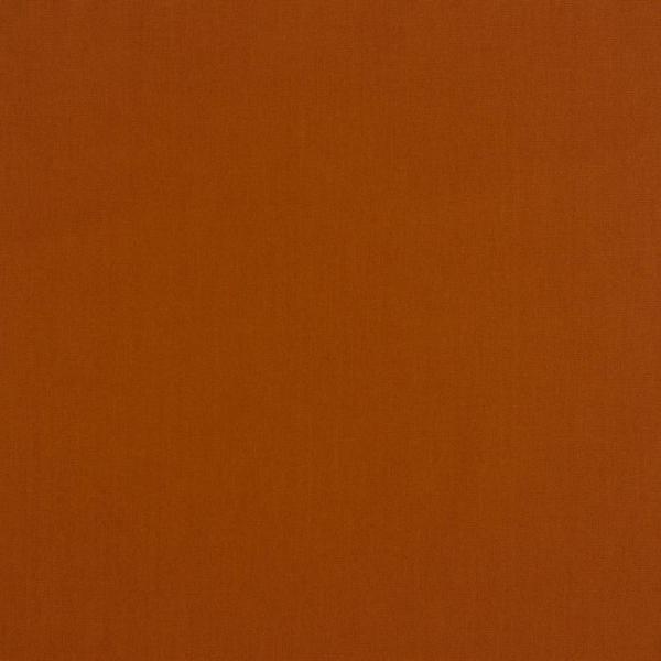 Baumwolle Popeline Uni Cognac
